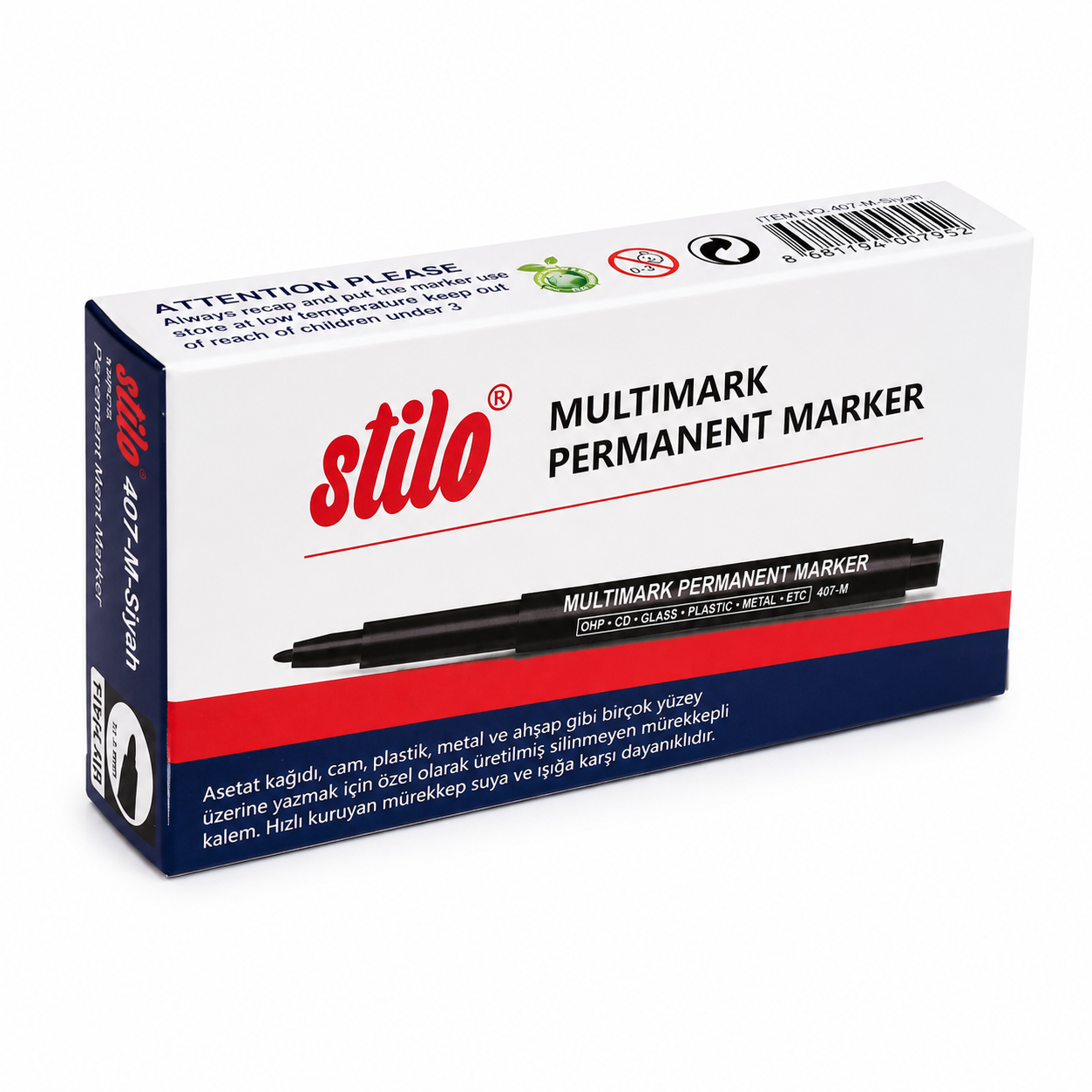Stilo Siyah M Asetat CD Kalemi