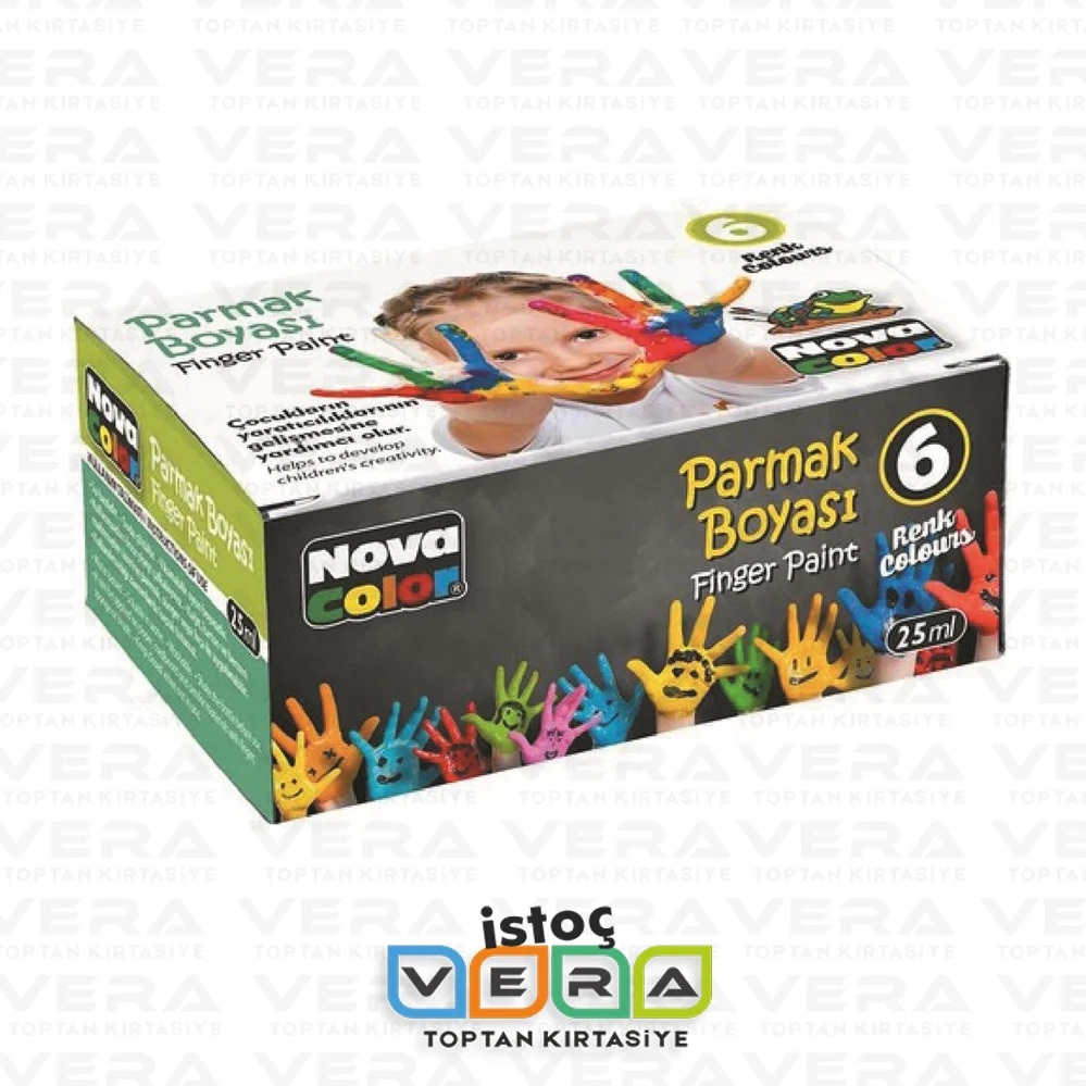 NOVA COLOR 25ML 6 LI PARMAK BOYASI