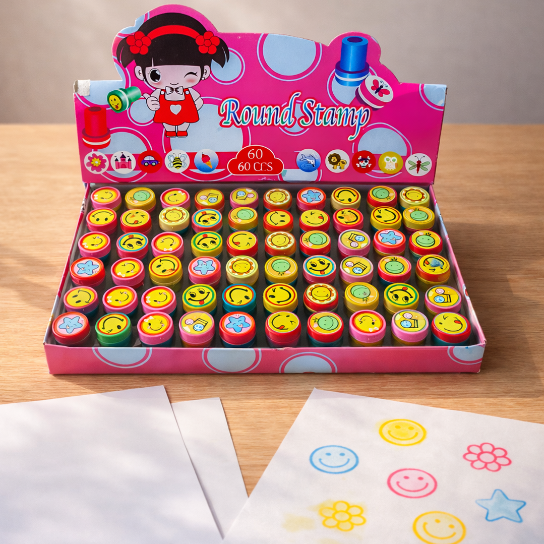 ZubiToy Eğlenceli Smile Mühür Baskı 60'lı Paket