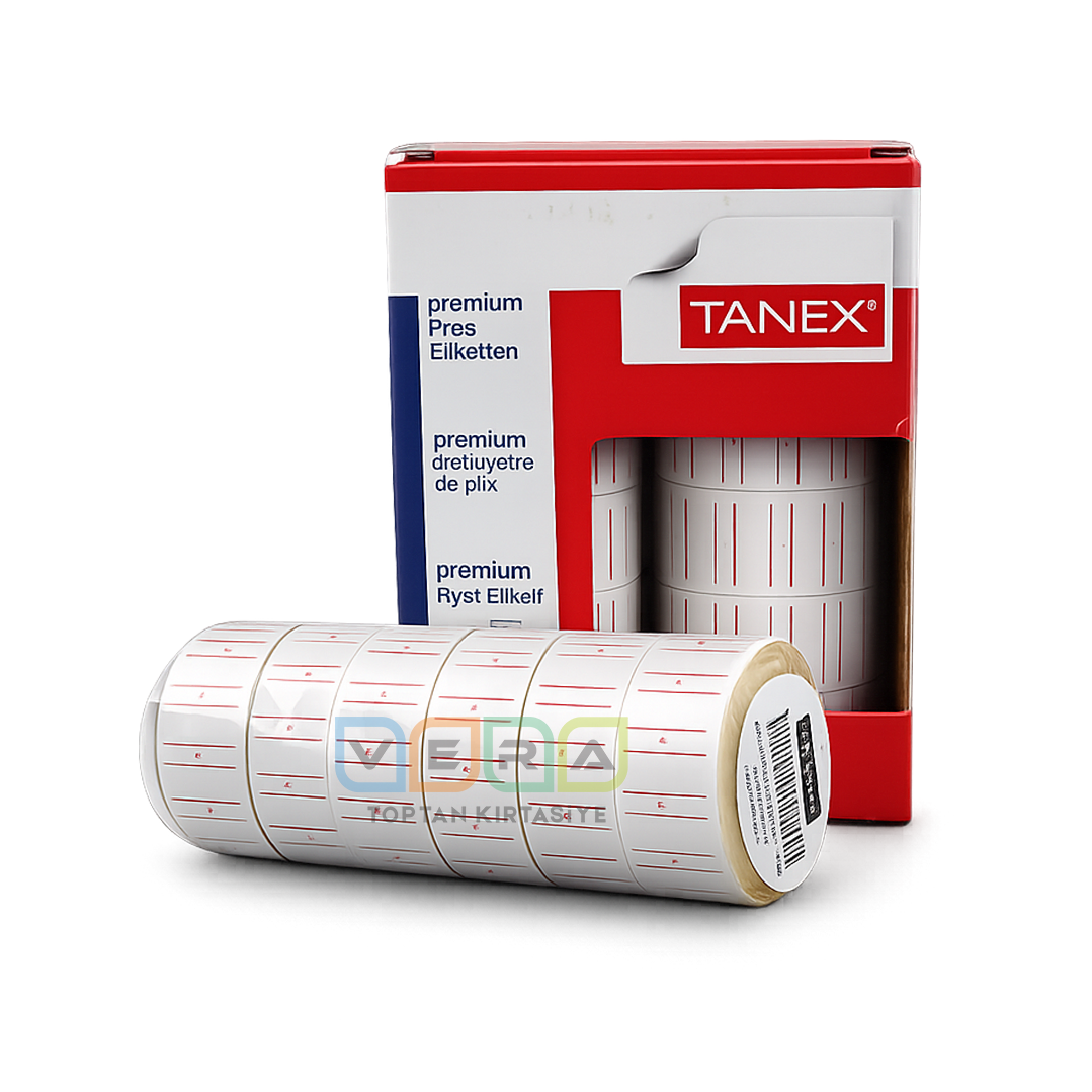 Tanex Beyaz Meto Fiyat Etiketi 24'lü Paket