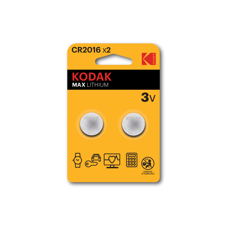 KODAK PİL ULTRA LİTYUM 2Lİ (2CR2016)- 10 yıl GARANTİLİ !