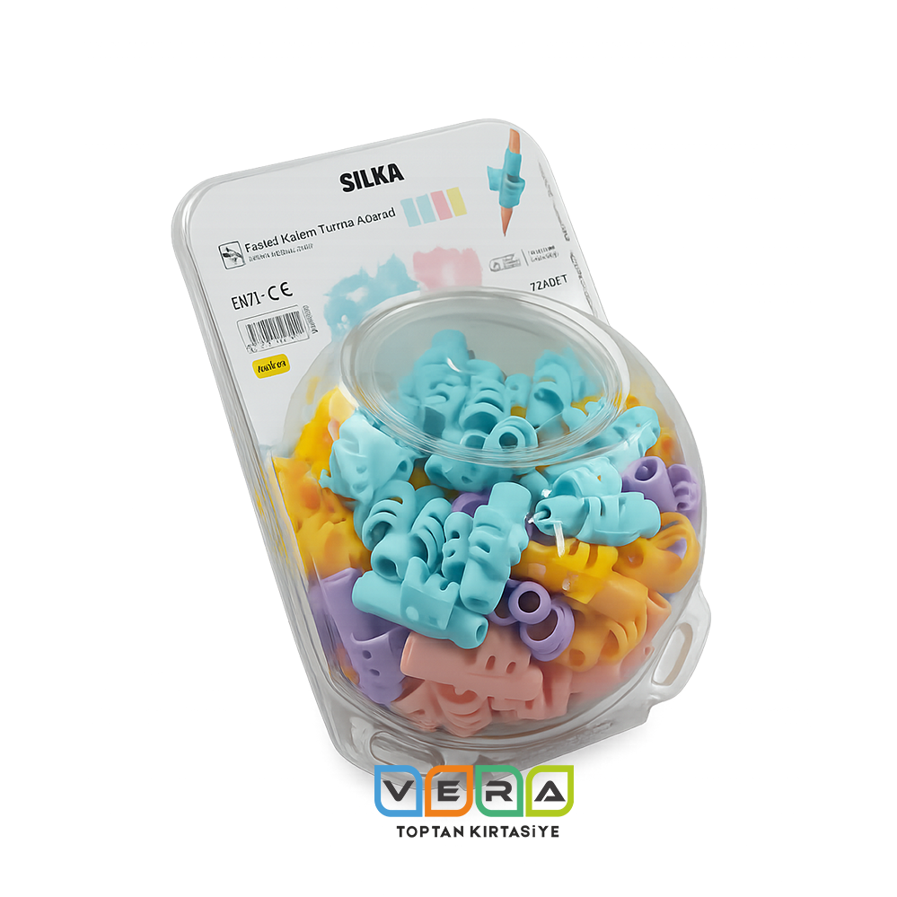 Silka Kalem Tutma Aparatı - Pastel Renk 72 li paket