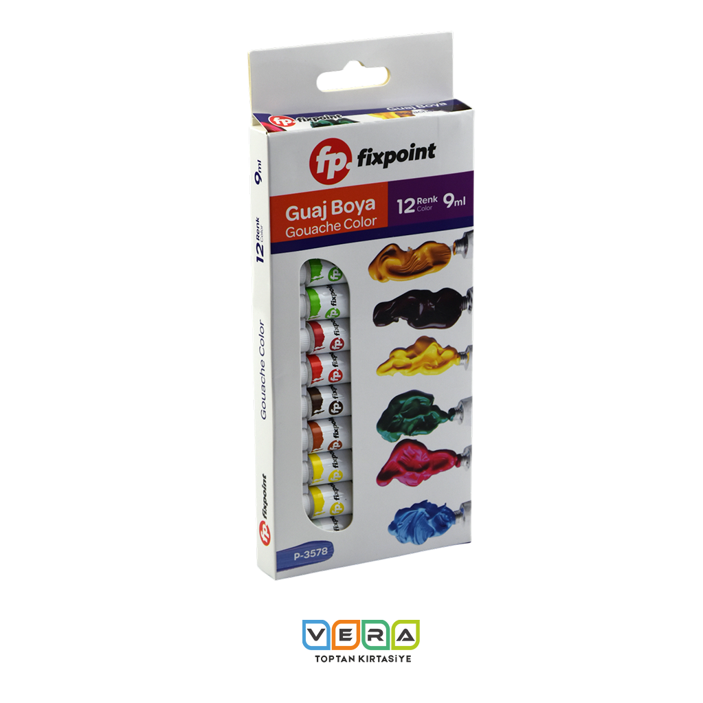 Fixpoint p-3578 12x9ml Tüp Guaj Boya