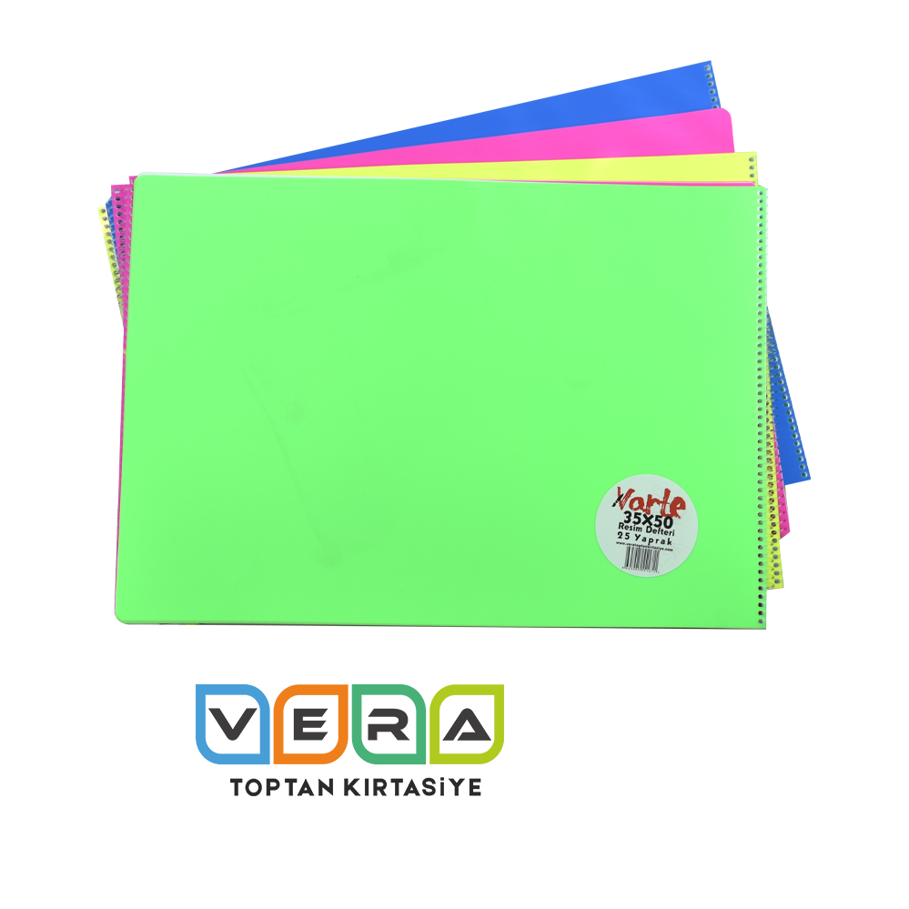 Varte 35X50 25 Yaprak PP Kapak Resim Defteri
