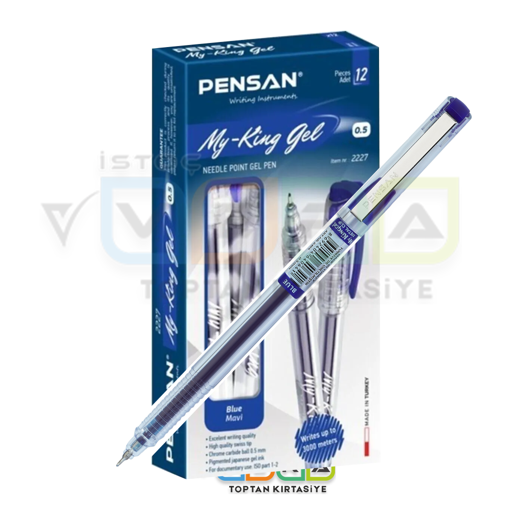 PENSAN My King Jel Metal Klips 0.5 Mavi