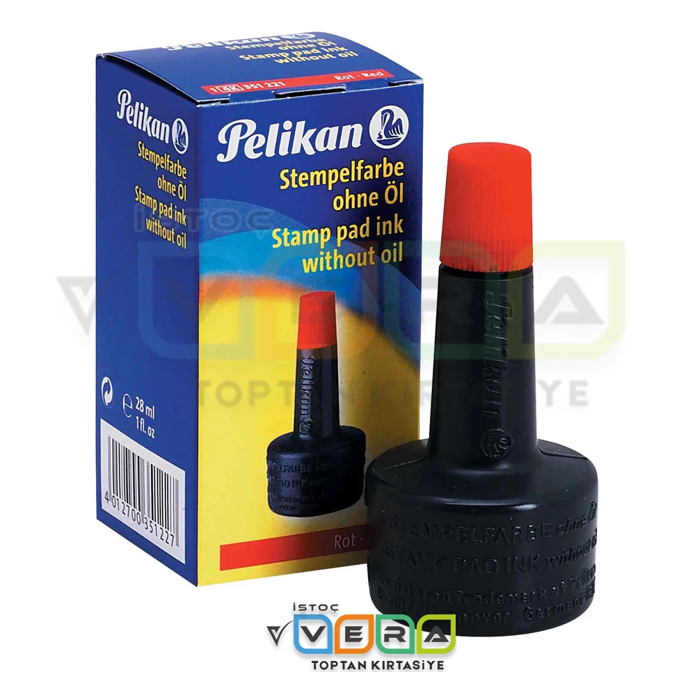 PELİKAN ISTAMPA MÜREKKEBİ KIRMIZI 30 CC