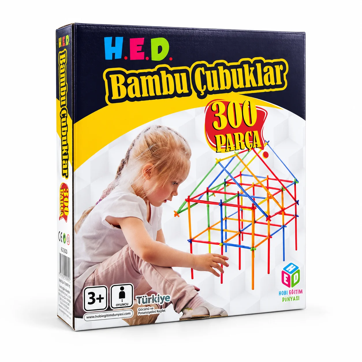 300 Parça Bambu Çubuklar