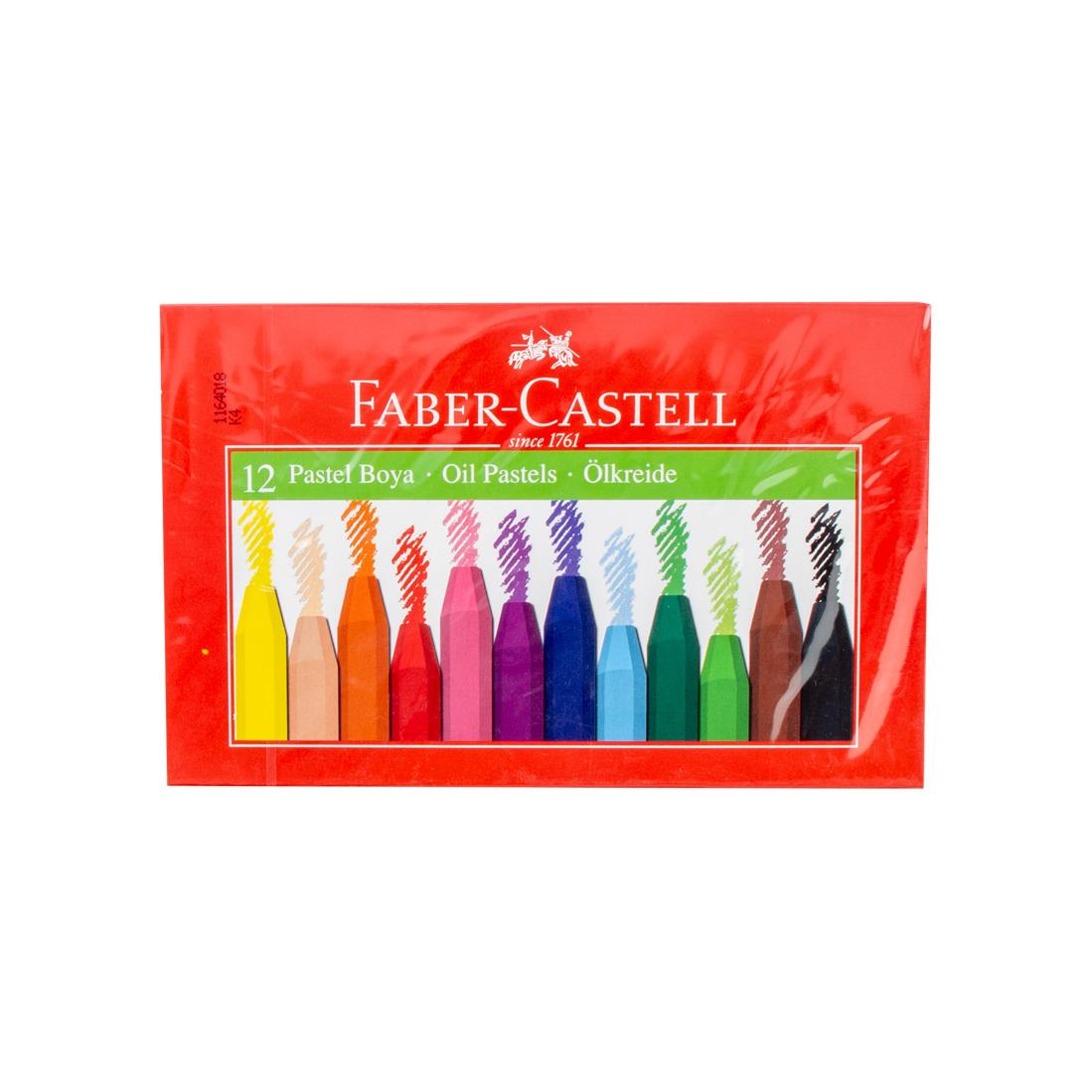 Faber Pastel Boya 12 Renk Karton Kutu