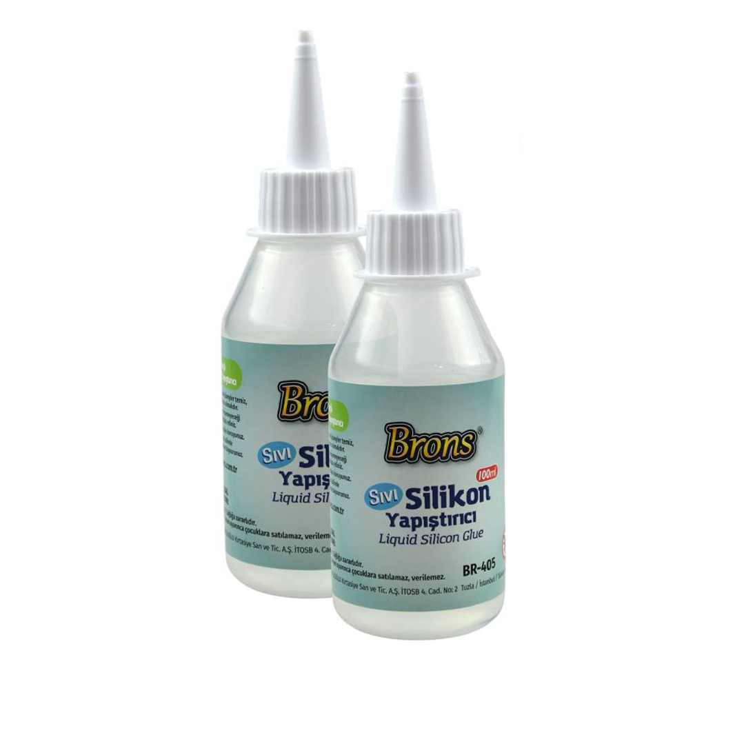 Brons 100 Ml Sıvı Silikon 12 li paket