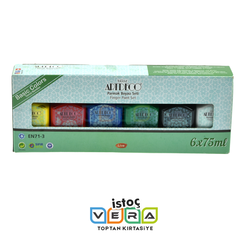 ArtDeco 6x75ml Parmak Boya Seti