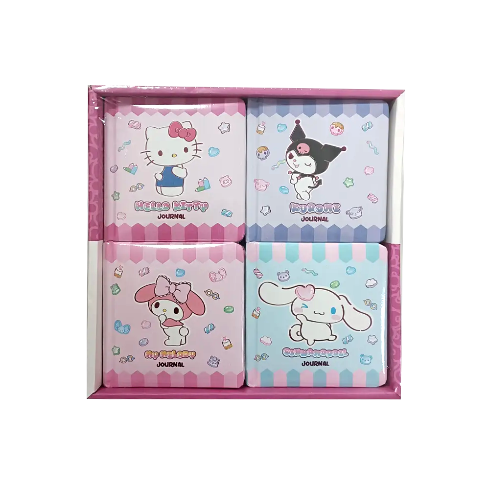 Kuromi Mini Square Journal Günlük Not Defteri 9x9cm 192 Sayfa 100 Gr. 16 Lı Stand