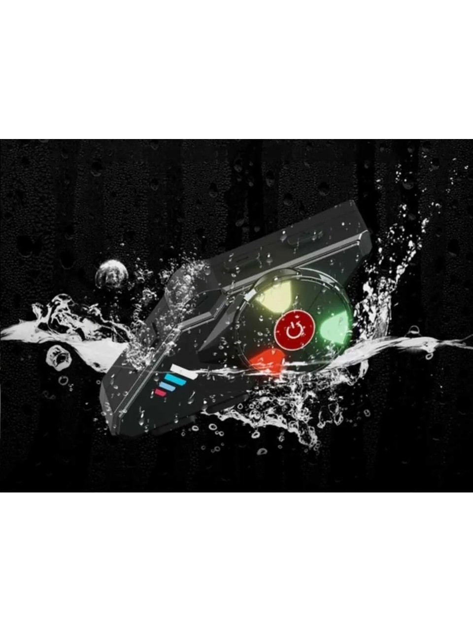 Bilişim Burada Y60 Mikrofonlu Ipx6 Su Geçirmez Rgb Bluetooth 5-3 Sesli Asistan İnterkom Kask Kulaklığı