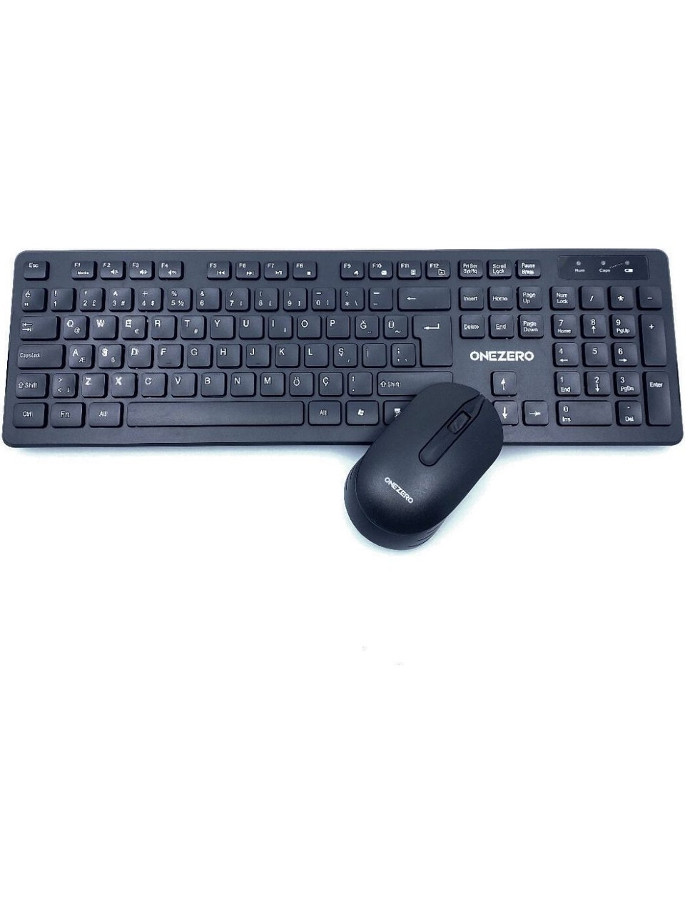 Kruxon Kablosuz Klavye ve Mouse Set Siyah Şık Tasarım ve Kolay Kullanım  - ZR-700