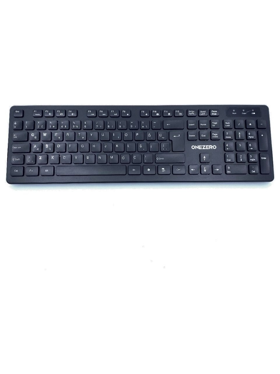 Kruxon Kablosuz Klavye ve Mouse Set Siyah Şık Tasarım ve Kolay Kullanım  - ZR-700