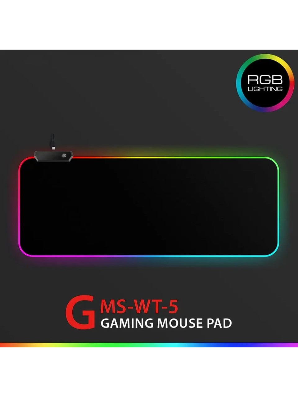 Bilişim Burada Wt-5 RGB Renkli LED Işık Yumuşak 250x350mm Oyun Mouse Pad