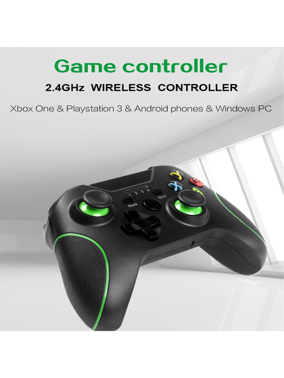 Bilişim Burada Xbox One Win7 / 8/10 Pc Için 2-4g Kablosuz Oyun Kolu Joystick Gamepad 